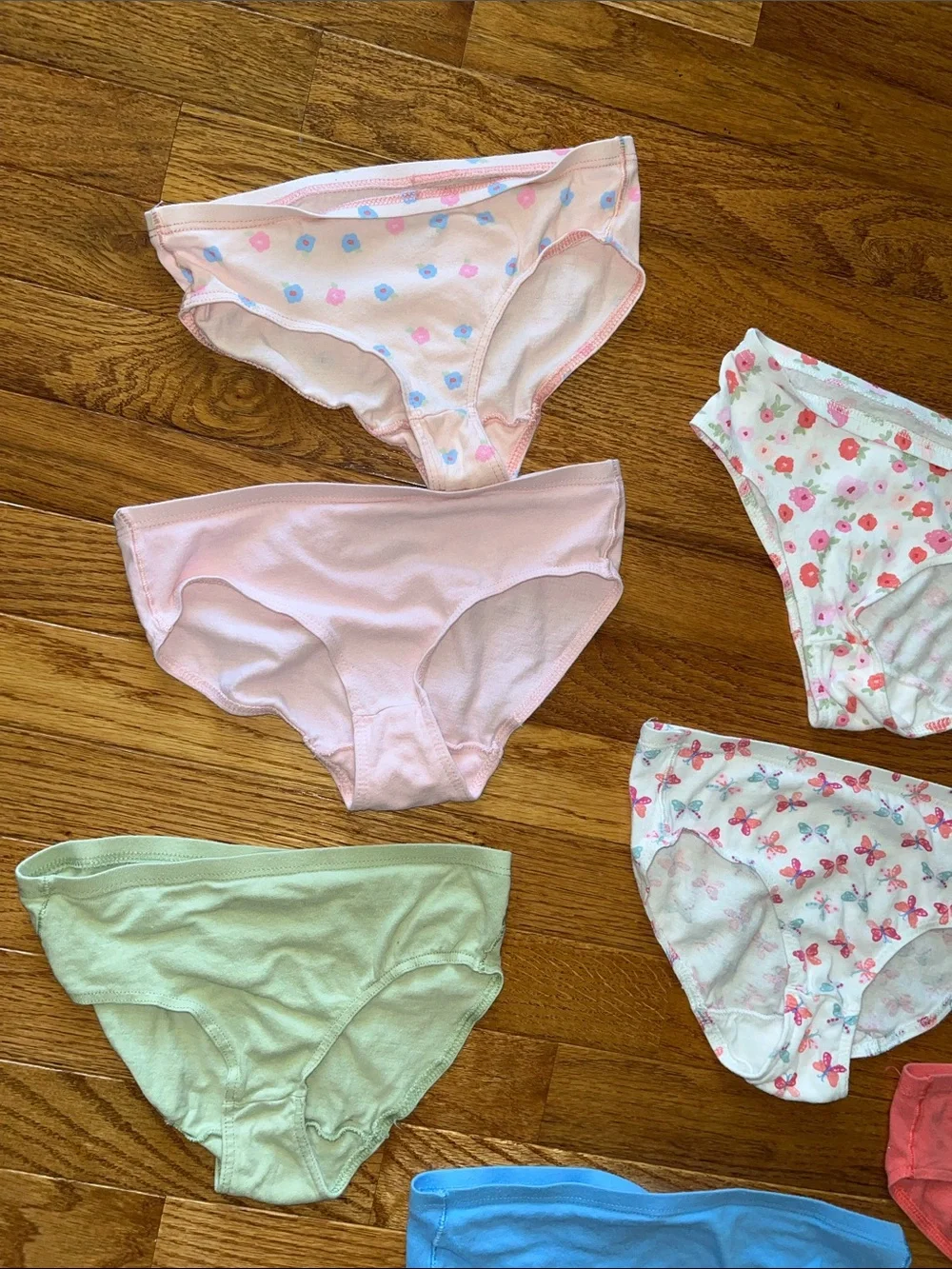 Hanes Girls Pink and Blue Cotton Briefs - 3-Pack
